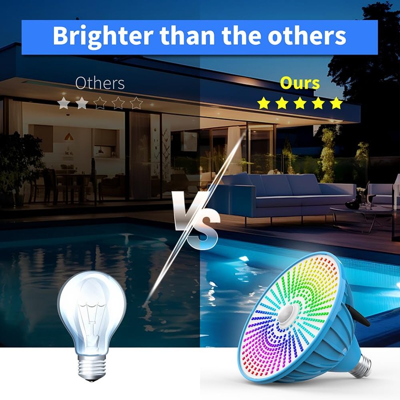 Pool Lights 120V 60W RGB Color Changing LED Pool Light