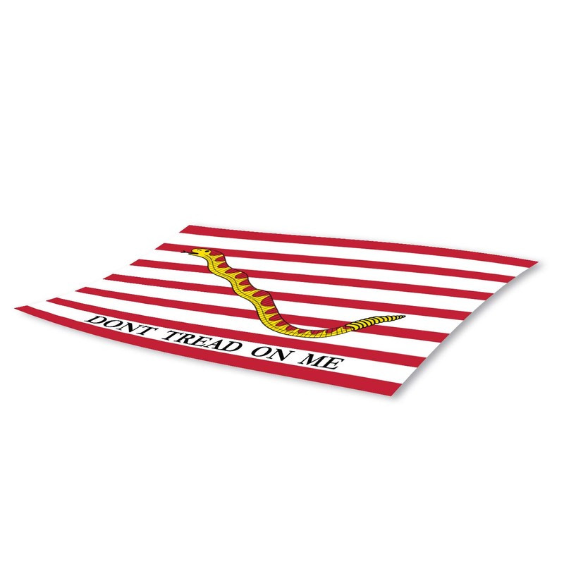 3x5 First Navy Jack Sticker 3-Pack Dont Tread on Me