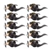 KNOBWELL 10 Pack Oil Rubbed Bronze Door Handle, Privacy Door