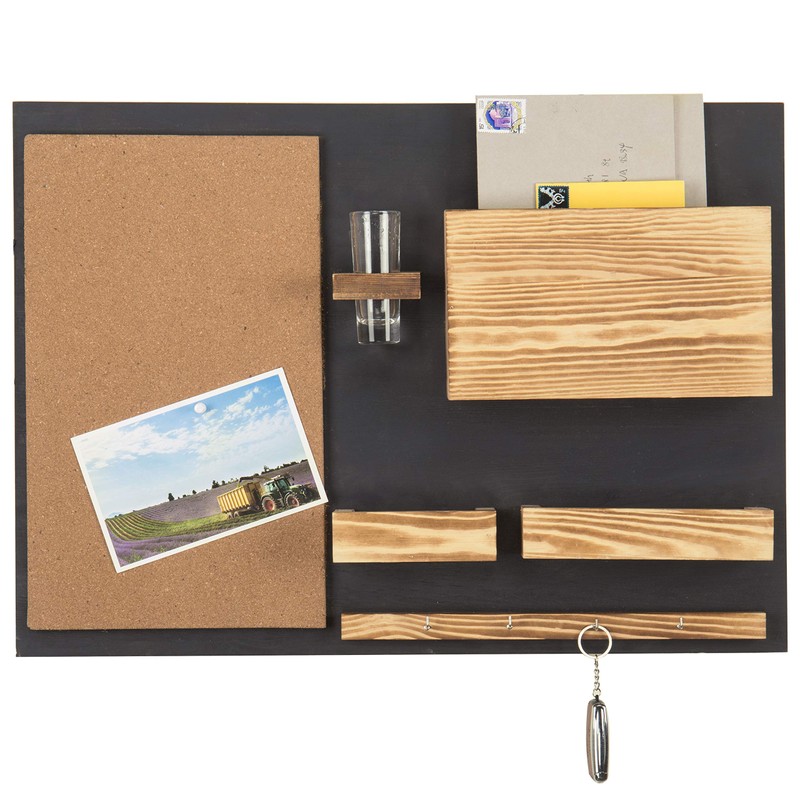 MyGift 25 x 19 Inch Wall Mounted Dual Tone Solid