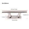 200mm/8in Stainless Steel Mooring Cleat Elliptical Tube Type Dock Deck