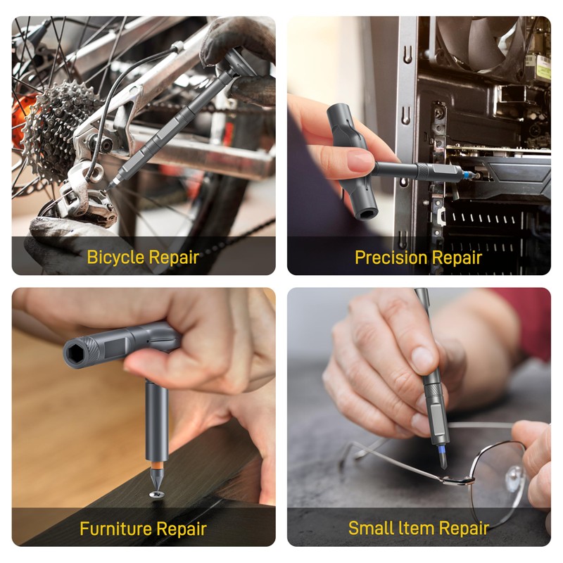 42 in 1 Magnetic Screwdriver Set with Detachable Ratchet Handle