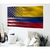 3x5 ft Colombian American Hybrid Flag: 100% Polyester Banner, Brass