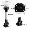 TUNORD Boat Anchor Light 3-NM LED Fold Down Boat Stern