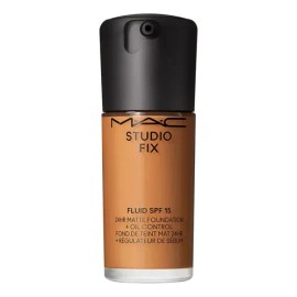Base Líquida MAC Studio Fix Fluid | C8 | Mate | SPF 15 Cobertura 24h Media-Alta | 30ml