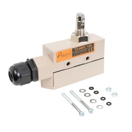 Awoco Heavy Duty Commercial Door Micro Switch with Cross Roller Plunger for Air Curtains, 250V 15A IP 65 Limit Switch Type NO and Type NC (TZ-6003-15A)