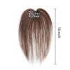 Meiverah Middle Part Clip in human hair Toupee Hand Made