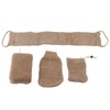Exfoliating Jute Back Scrubber Concave Convex Surface Gift Package Jute