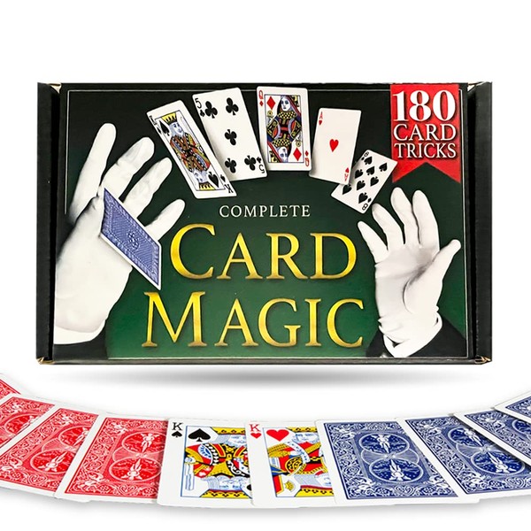 Magic Makers Complete Card Magic 180 Card Tricks & Professional Routines Card Tricks for Beginners to Advanced Levels