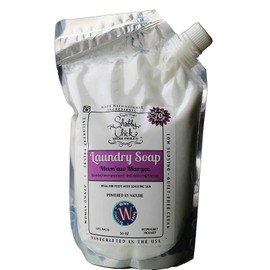 Natural Laundry Soap - Shabby Chick Natural Products - 100% Natural Laundry Detergent Alternative Made with Essential Oils (Lavender Lemongrass, 36 oz)