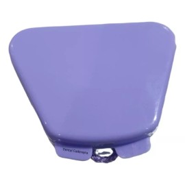 Dental Porta Guarda Estuche Para Aparato Ortodoncia ( 1 Caja ) Color Lila2