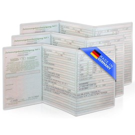 Creative Fox Vehicle Registration Certificate Covers - Parent, transparent, Minimalist