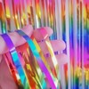 Dark Rainbow Backdrop Streamers - AILEXI 2 Pack 3.2 ft