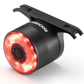 Rockbros Q1MAX Bicycle Tail Light, Automatic Lighting, Smart Brake Warning, Back Light, Rear Light, Light Sensor, 5 Lighting Modes, 80 Hours Continuous Light, IPX6 Waterproof, USB-C Charging, Tail
