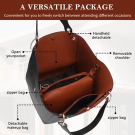 Voeveg Tote Bag for Women Purses Extra Large Leather Work And Handbags Fashion Shoulder Designer Zipper Tote Bag Travel Crossbody Hand Bags Ladies Big Purse With Compartments khaki