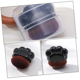 minkissy Women's Foundation Brush Set Cat Paw Design Soft Artificial Fiber Bristles Easy Precision Application