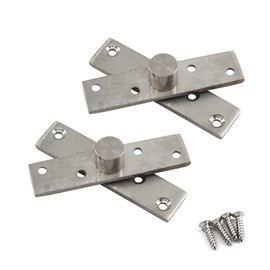 100mm Door Pivot Hinge Stainless Steel Up Down Shaft Hinge (2 Pieces)