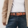 MACBORO Full Grain Leather Belts for Men Non Metal Nickel