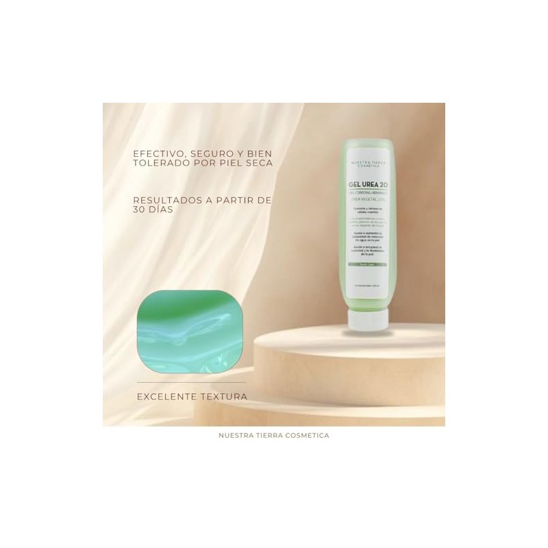 Nuestra Tierra Cosmetica Gel Urea 20 Hidratante Corporal, Crema para
