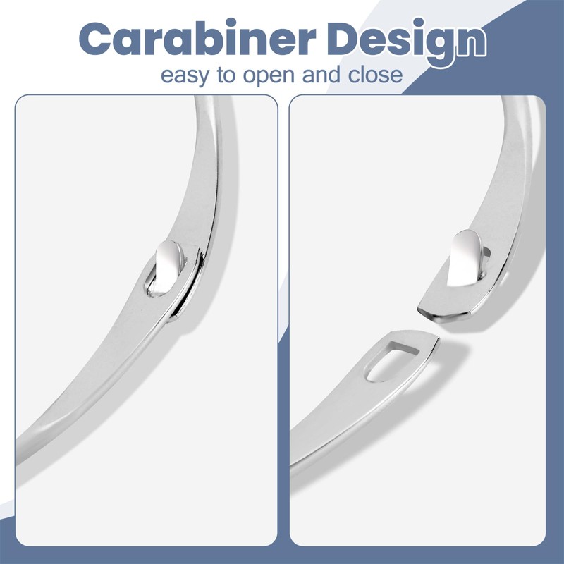FORETOGO Pack of 3 Goods Ring Key Ring Large, 150