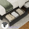VECELO Full Size Bed Frame with 4 Storage Drawers, Adjustable