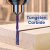 HQMaster Extra Long Spiral Router Bit Down Cut 1/4 Inch