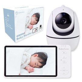 BabyGoo Baby Monitor, Surveillance Camera, With Monitor, No WiFi Required, 5 Inch Large Screen, High Definition Picture, Pet Camera, Baby Shower, Gift, Baby Shower, Gift