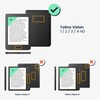 kwmobile Flip Case Compatible with Tolino Vision 1/2/3/4 HD Case