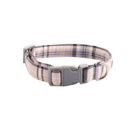 Lionet Paws Dog and Cat Collar with Bowtie Grid Collar Plastic Buckle Light Adjustable Collars for Small Medium Large Dogs