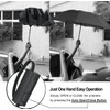 LANBRELLA Compact Reverse Folding Umbrella Auto Windproof Travel Umbrella-Black