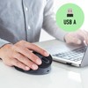 Sanwa Supply MA-EWBS528LBK Quiet Wireless Ergonomic Mouse (2.4 GHz Wireless,