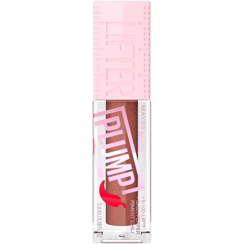 Maybelline Lifter Plump Brillo Labial Voluminizador, Maquillaje para Labios con