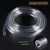 sourcing map PVC Transparent Hose Vinyl Tubing 9mm ID 12mm