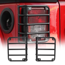 ETL INDUSTRIES Tail Light Guard Cover for Rear Taillights Compatible with 2007-2018 Jeep Wrangler JK JKU