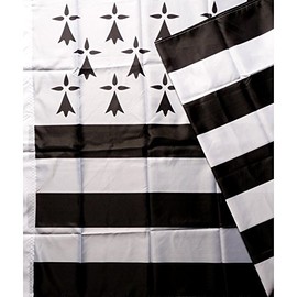 Brittany Gwen-ha-du Flag 3x5ft (90x150cm)