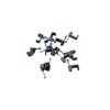 On1shelf® Flat Grey 6.0 mm Cable Clips, Bag of 50,