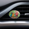 Colorful Tropical Rainforest Parrots Car Air Freshener Vent Clip