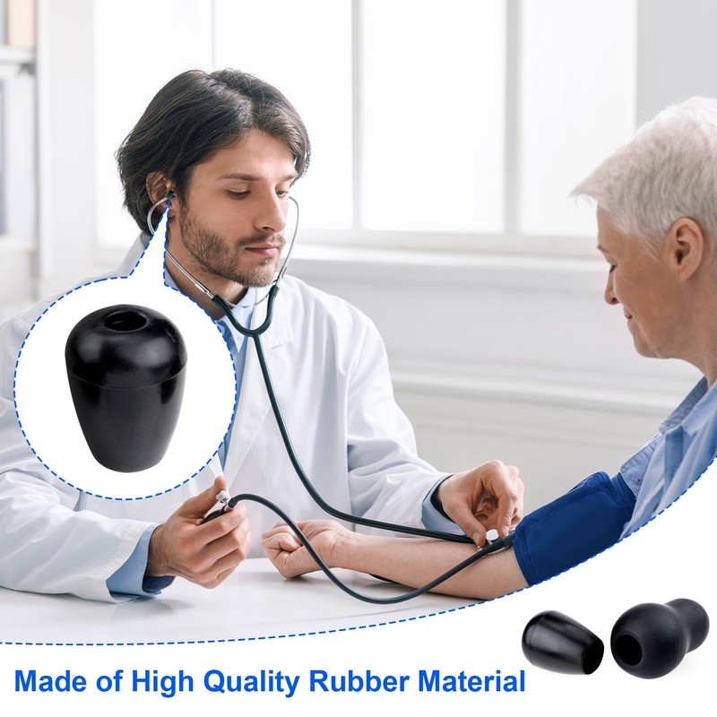 STSTR STSTR 8Pcs Silicone Stethoscope Ear Tips Replacement Compatible with