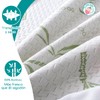 Cubrecolchón Protector de Cama de Bambú Impermeable 3D Transpirable y