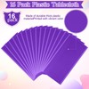 16 Pack Purple Plastic Tablecloth for Rectangle Tables, Premium Decorative