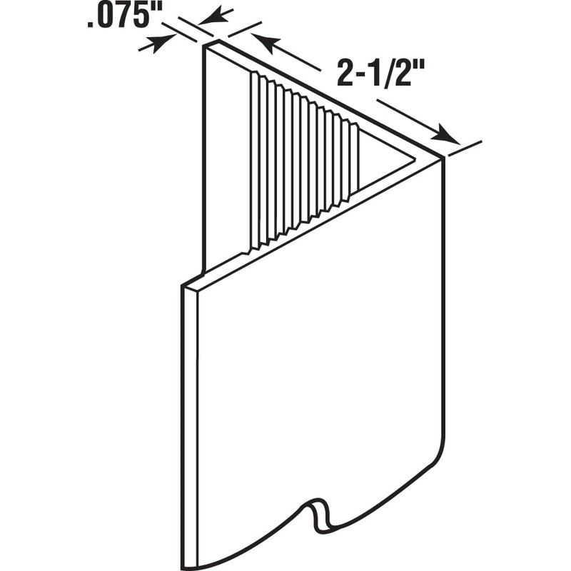 Prime-Line MP10069 Vinyl Corner Shield, White – 2-3/8” x 48”