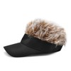 SCSpecial Novelty Visor Cap Adjustable Visor Hat with Spiked Wigs
