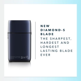 Blade & Stone PS501 Foil Shaver for Men – Dual Foil Cordless Shaver with Graphene-X Blades and 8000 RPM Digital Motor – All-Metal, Rechargeable Wet and Dry Razor – Dark Night