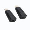 ZJKJHJY Type-C Male to Mini USB Female Adapter [2 Pack]