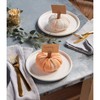 Mud Pie Pumpkin Place Card, 6 cm x 5 cm