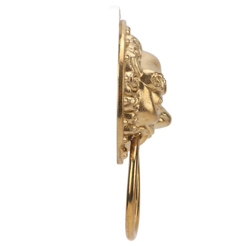 Door Knocker Chinese Style Animal Head Style Modelled Antique Brass