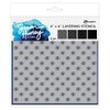 ICE RESIN Simon Hurley create. Stencil 6""X6"" 4/Pkg-Polka Dot Assortment