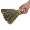 Whisk Broom, Household Manual Straw Braided with Handle Handmade Sweeping