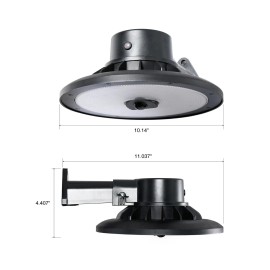 HYPER Tough 5000 Lumens Hardwired Outdoor LED Area Light with Motion Detection and Dusk