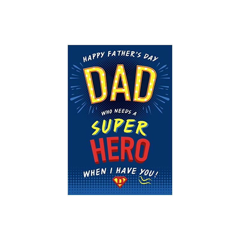 Piccadilly Greetings Modern Father's Day Card Dad - 9 x